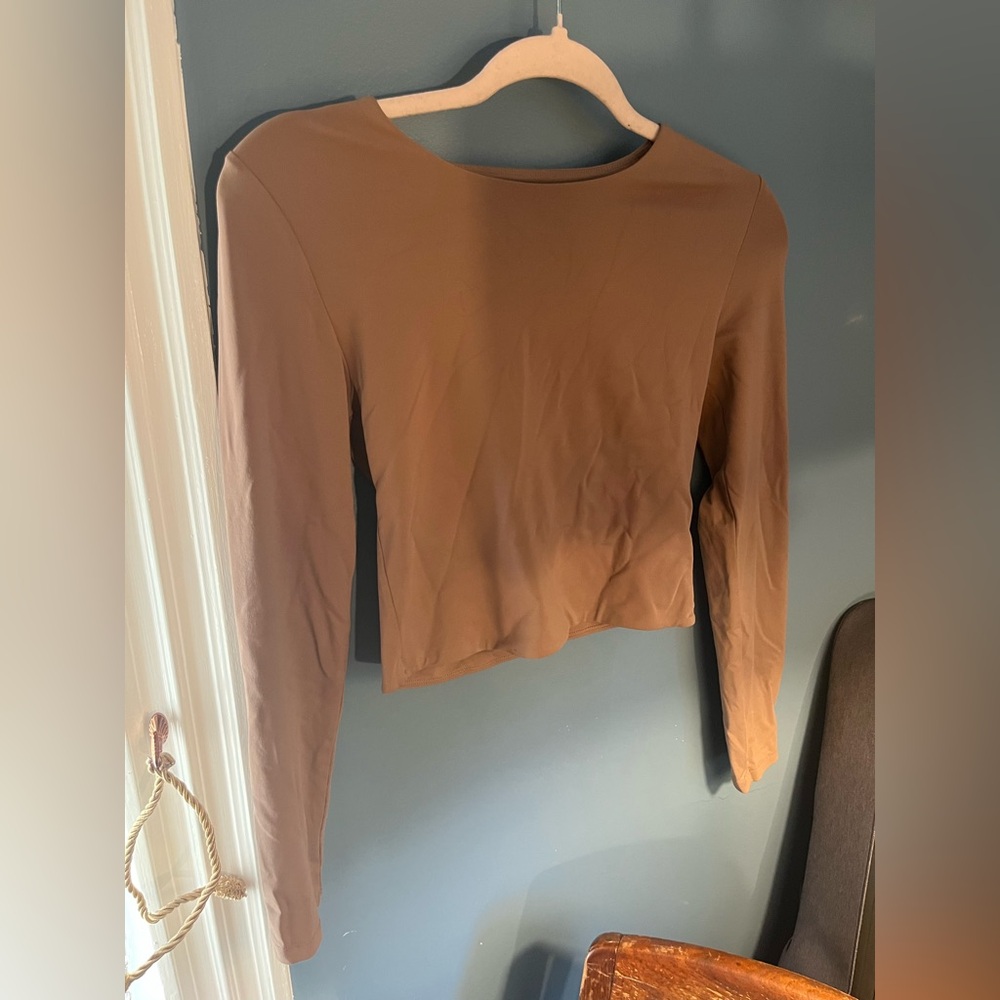 Babaton Brown Long Sleeve Top